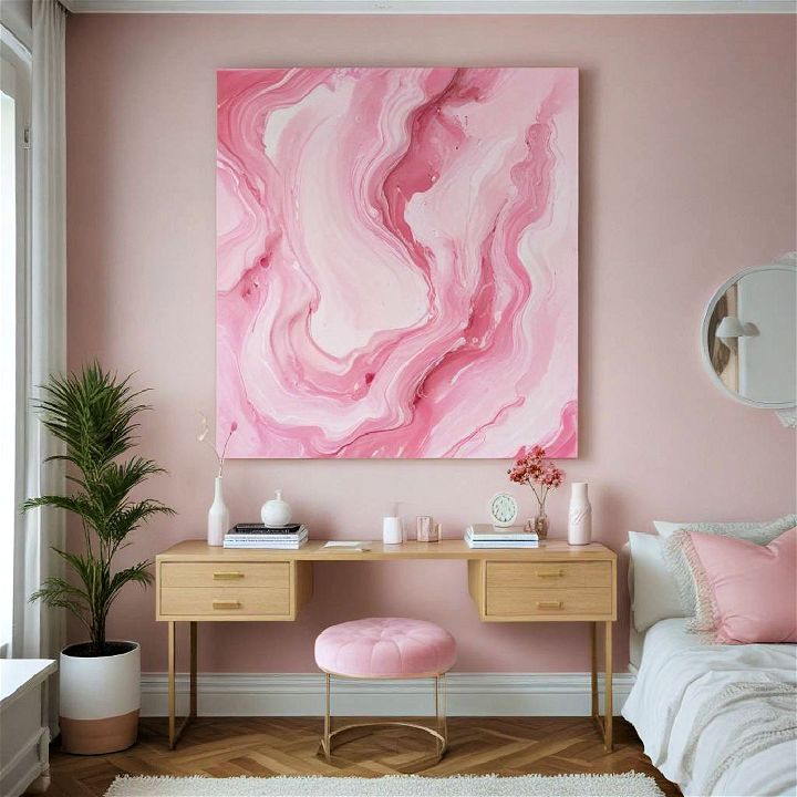 modern pink artwork