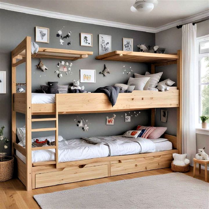 modern space saving bunk beds for toddler