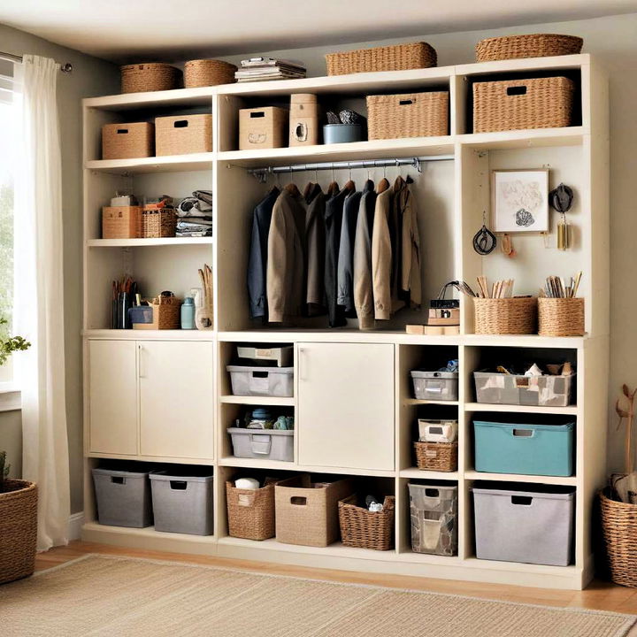 modular storage unit for a tidy basement