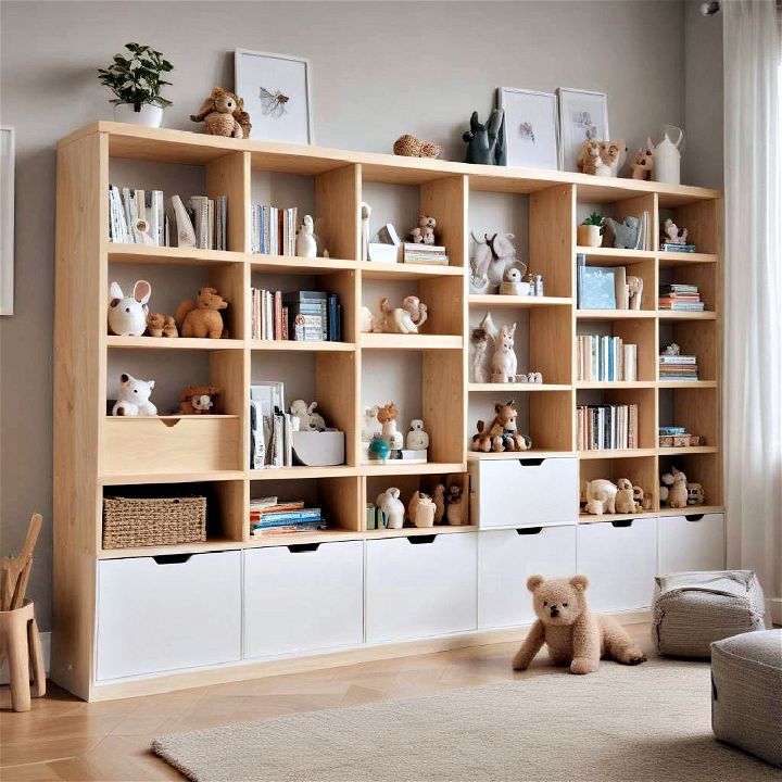 modular toy storage units for living room