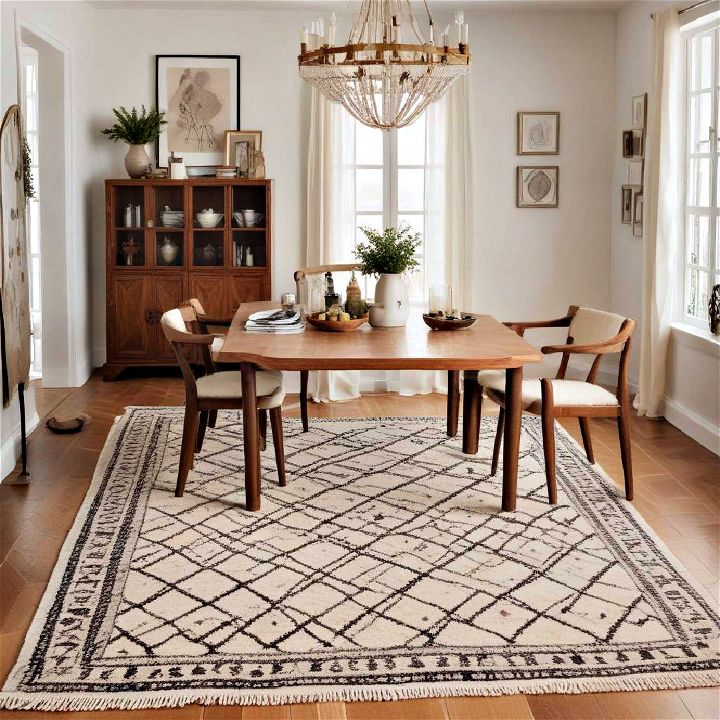 moroccan berber rug for dining room