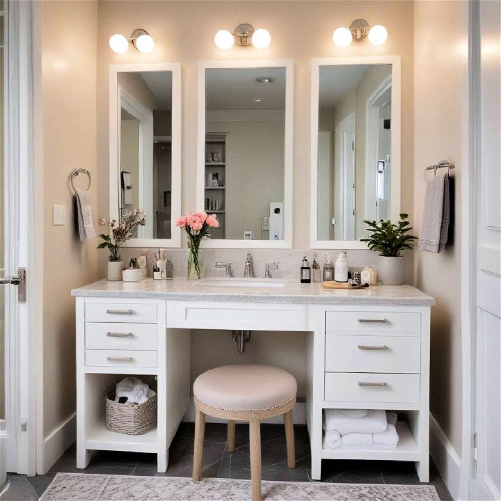 multi functional vanity for bathroom