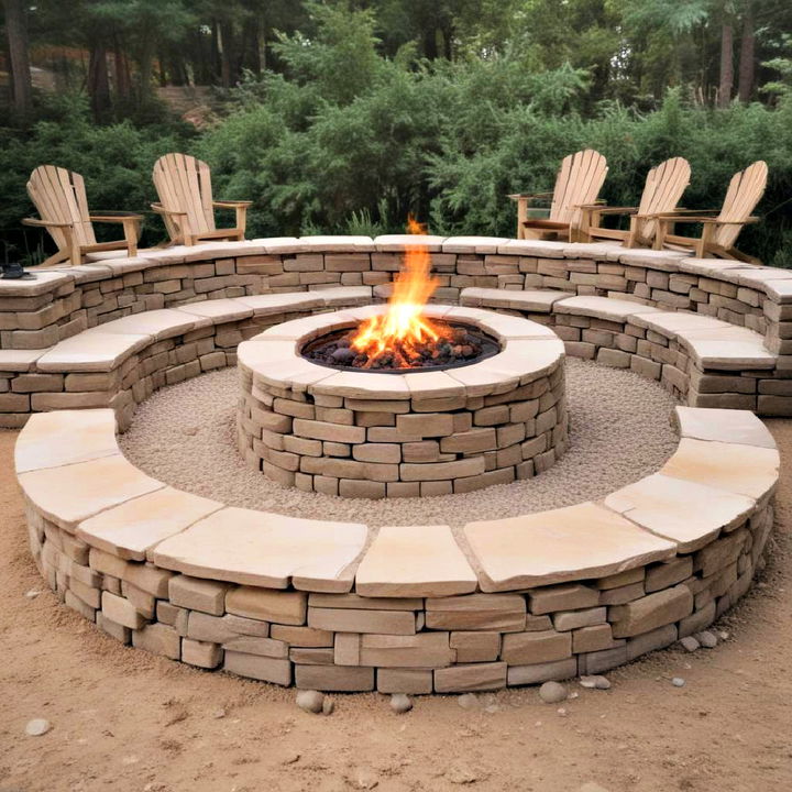 multi level fire pit