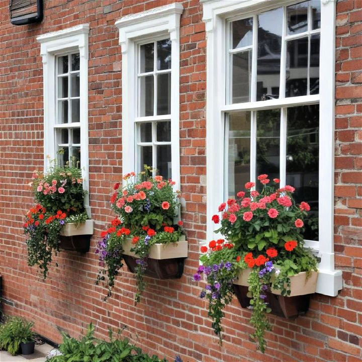 multi tiered window boxes