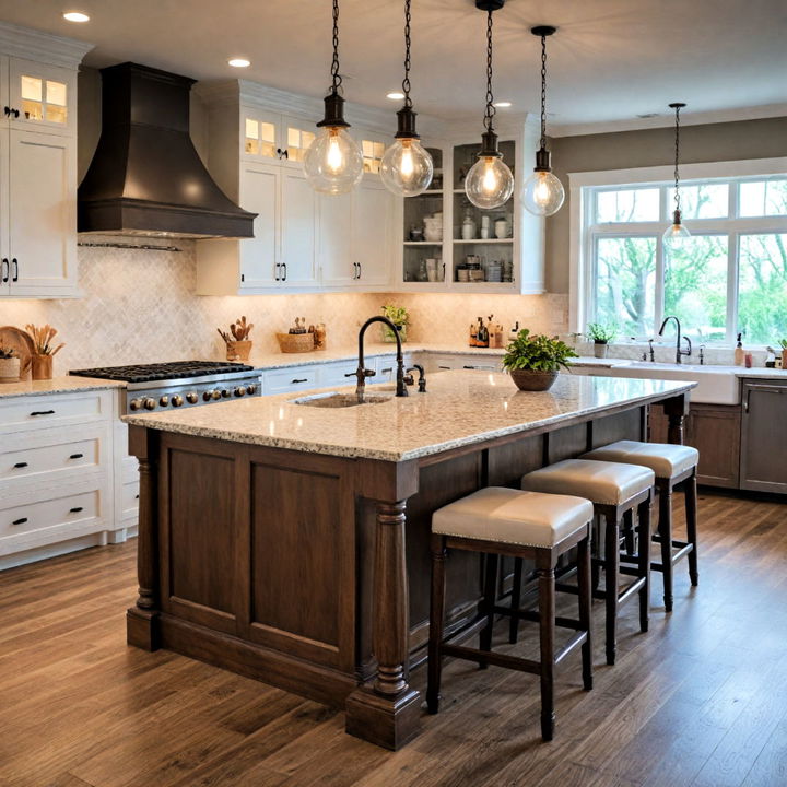 multifunctional and luxury kitchen island