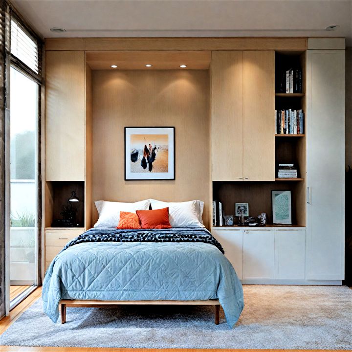 murphy bed with custom cabinetry