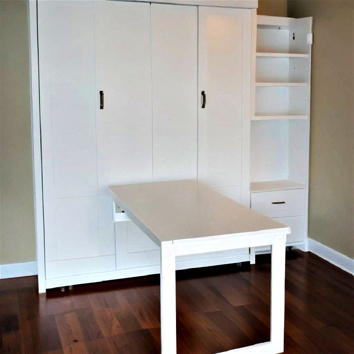 murphy bed with fold down table