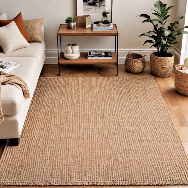 natural fiber rug for fall living room