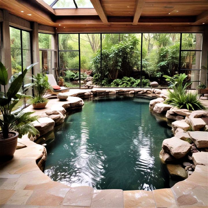 natural indoor pool