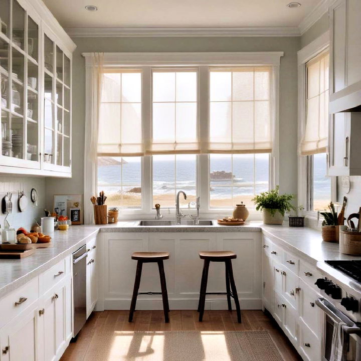 natural light for coastal kitchen