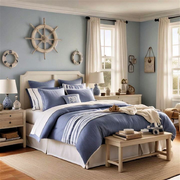 nautical and beach theme bedroom for girls