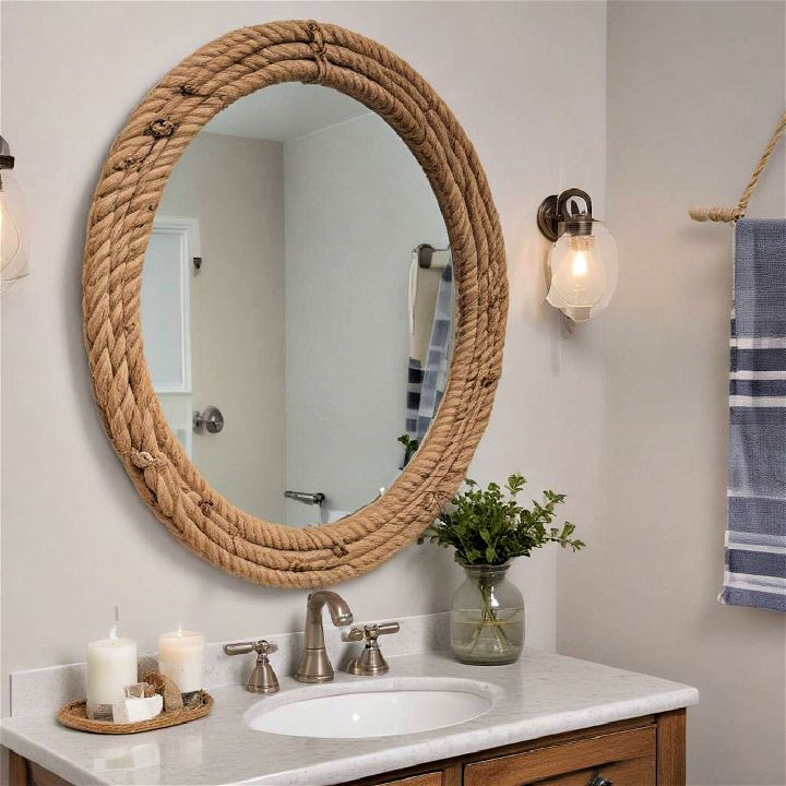 nautical bathroom mirror