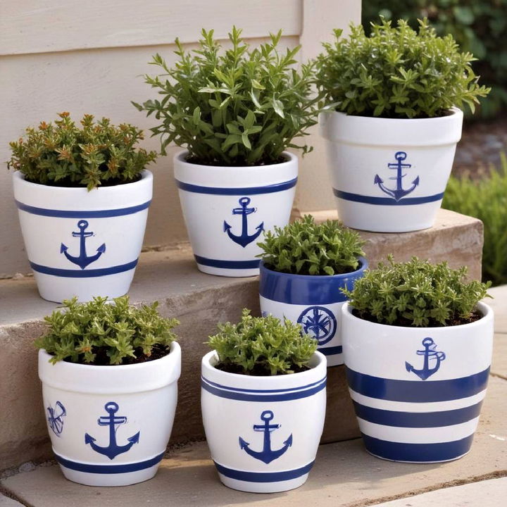 nautical themes pots