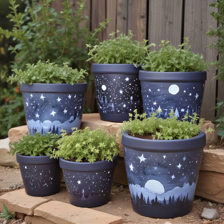 night sky pots