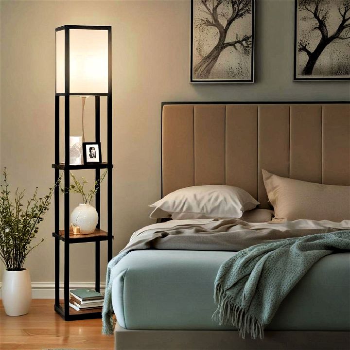 nightstand lamp with storage