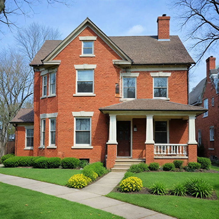 ochre exterior to create a warm aesthetic