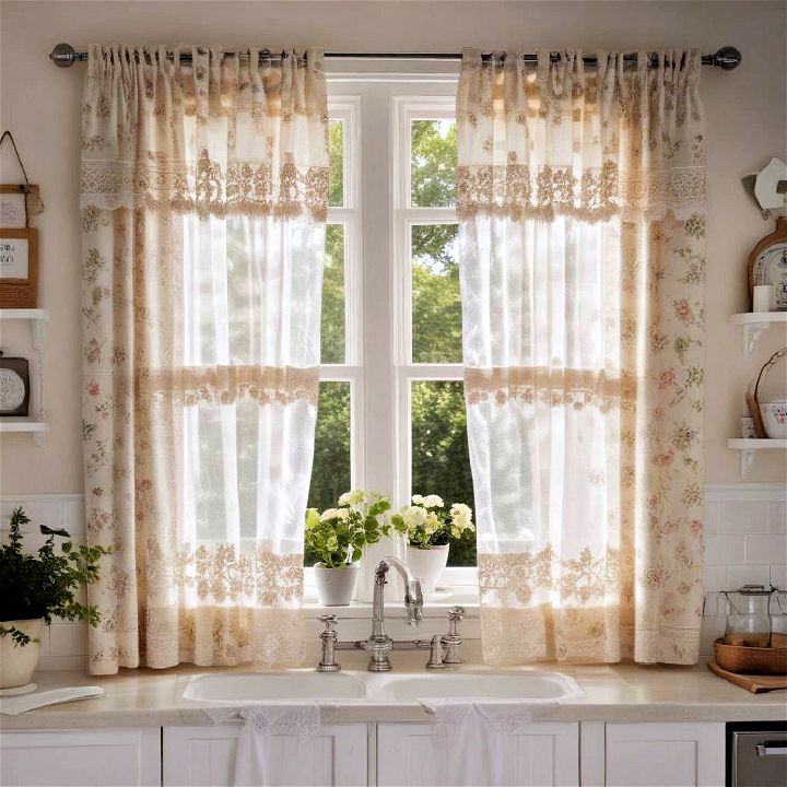 opt for cottage style curtain