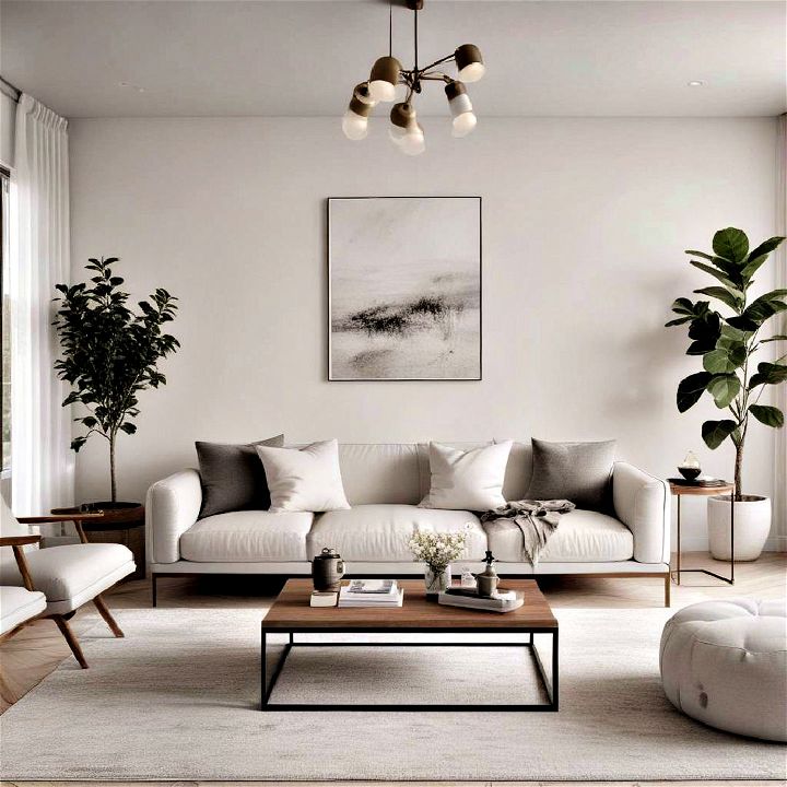 opt for quality over quantity living room idea