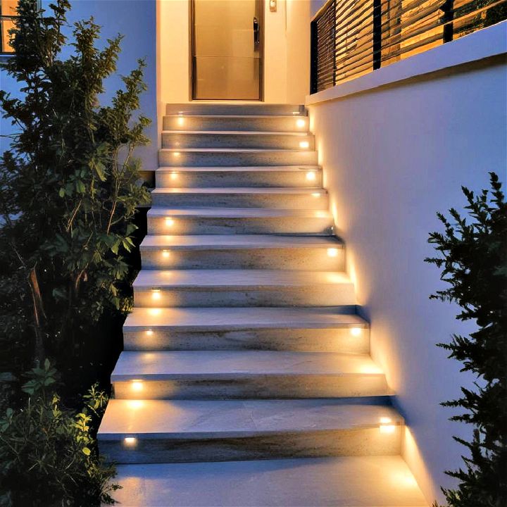 outdoor area step lights