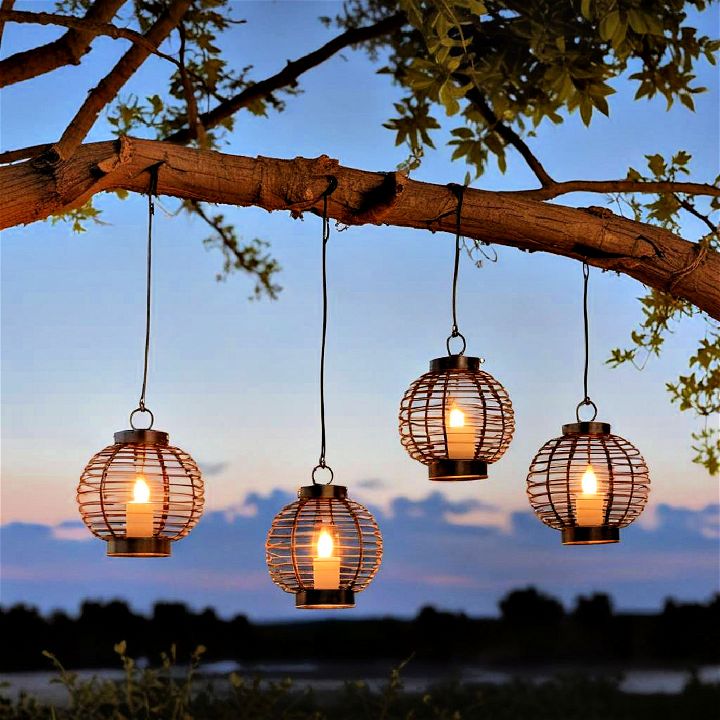 outdoor hanging lanterns