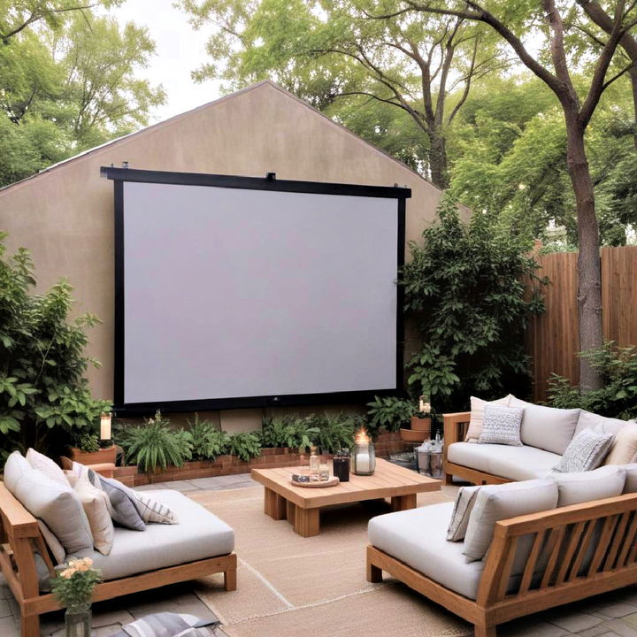 outdoor movie screen