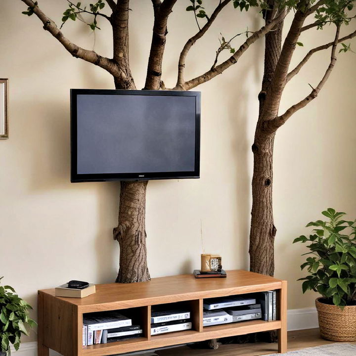 outdoor tree mounted tv bracket