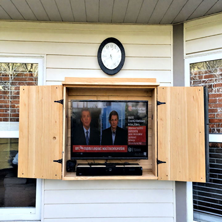 outdoor tv enclosure for protection