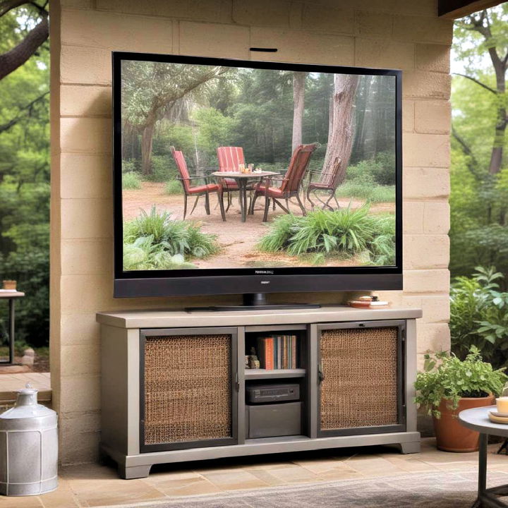 outdoor tv with mosquito repellant technology