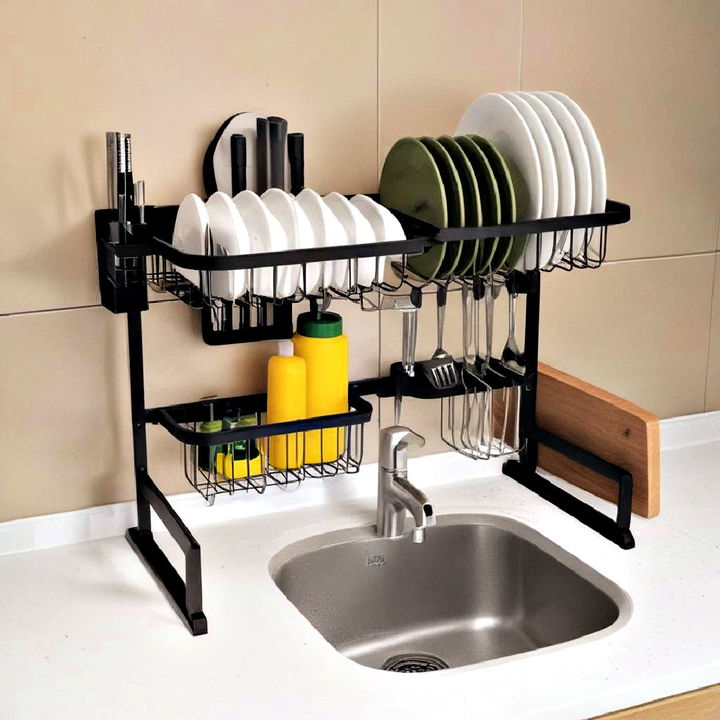 over the sink drying rack