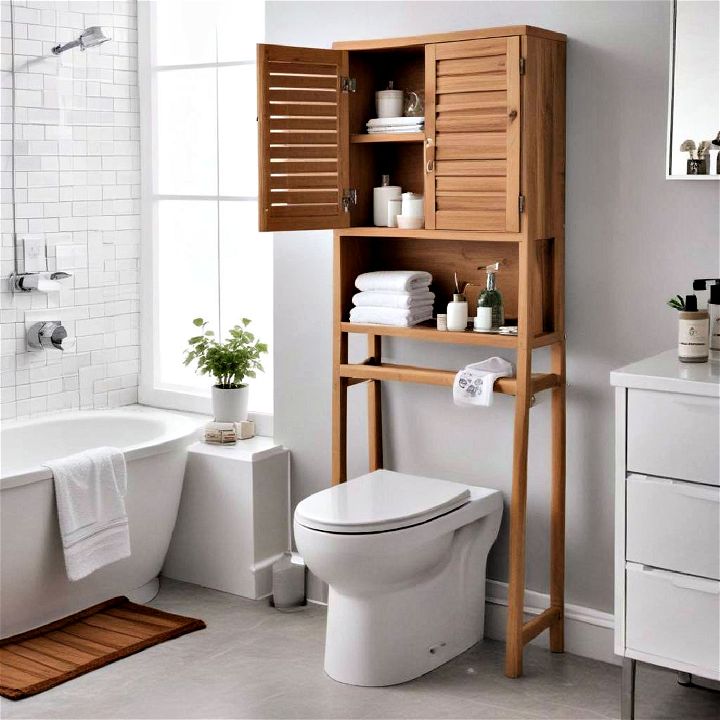 over the toilet storage for bathroom