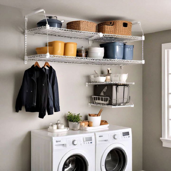 overhead storage rack idea