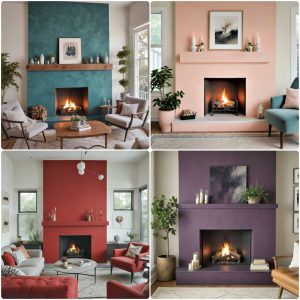painted fireplace ideas