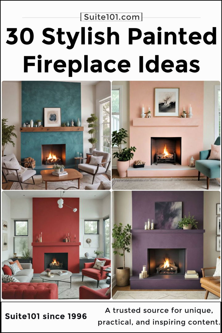 painted fireplace ideas to copy