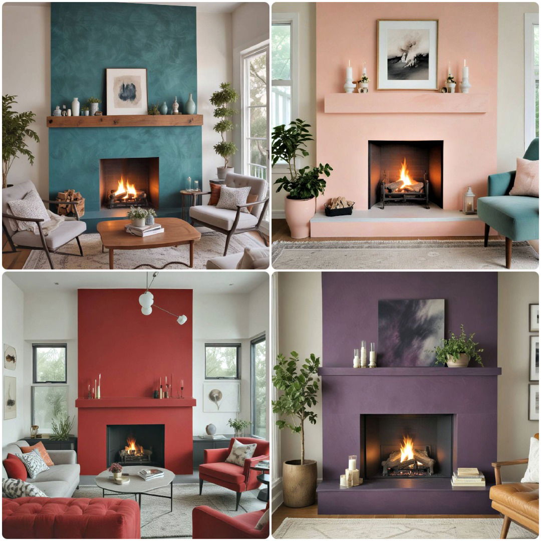 30 Painted Fireplace Ideas For A Modern Transformation Painted Fireplace Ideas