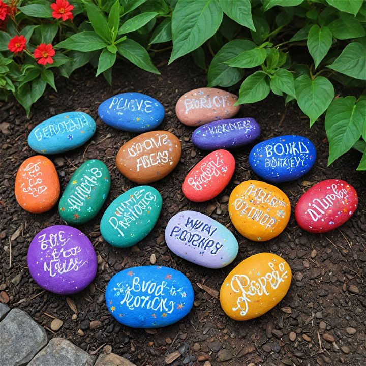 painted rocks to decorate your garden