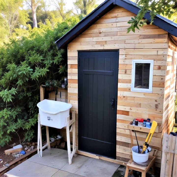 pallet storage shed