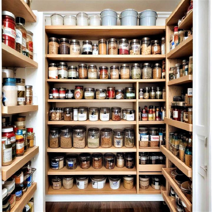 pantry top shelf for rarely used items
