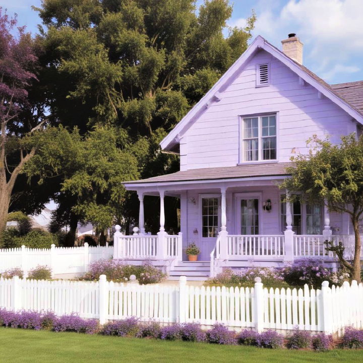 pastel purple to create a serene exterior