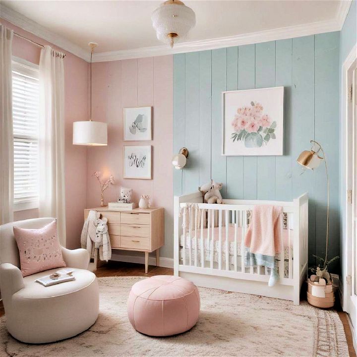 pastel shiplap walls