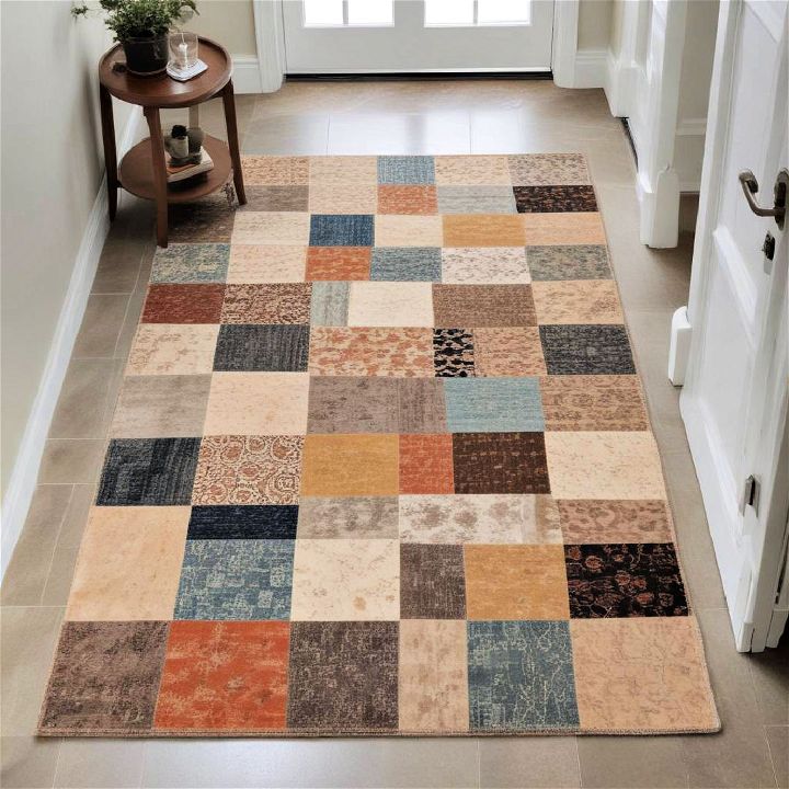 patchwork design for entryway