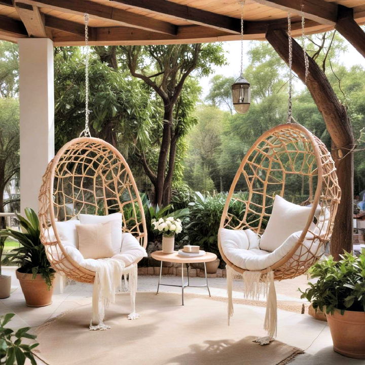 patio hanging chairs