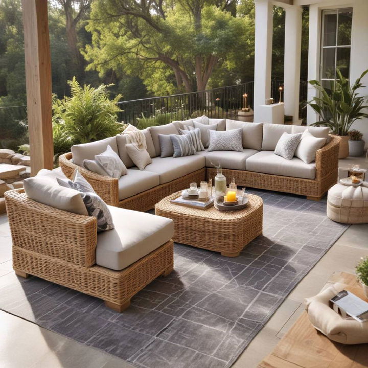 patio lounging area