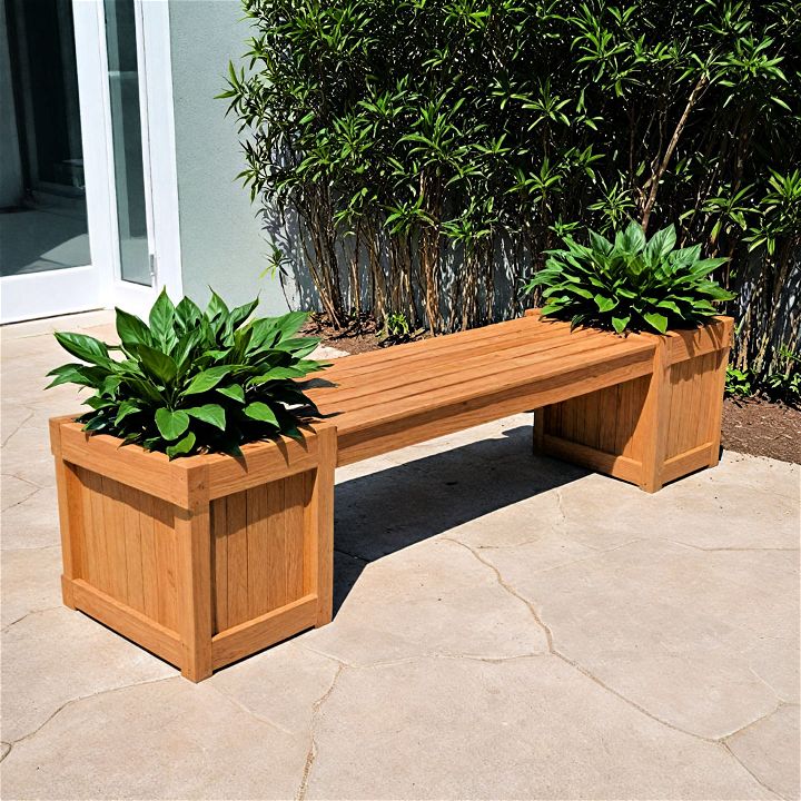 patio planter bench