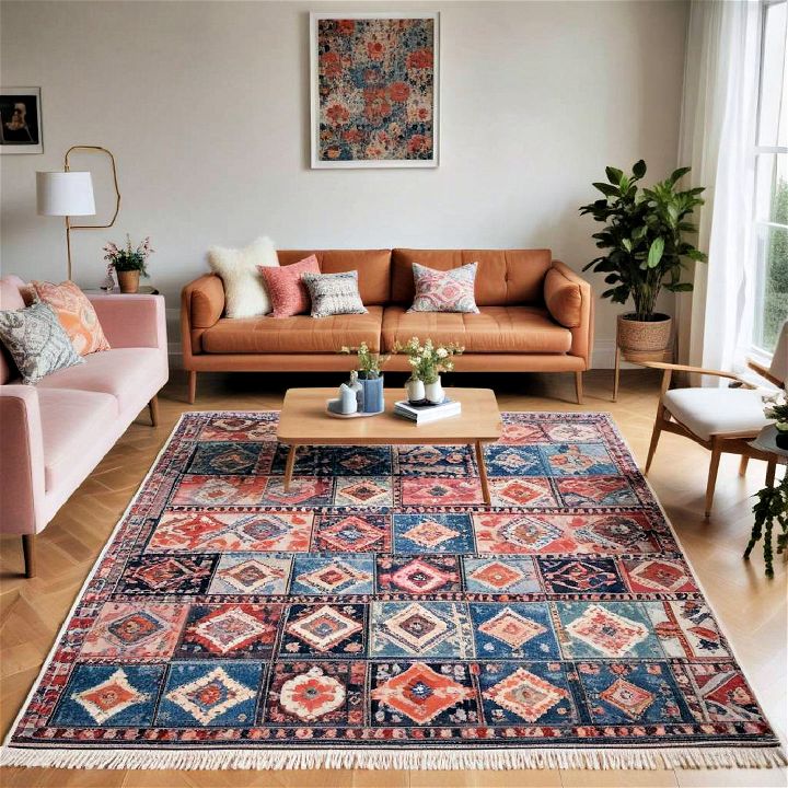 patterned rug for living room