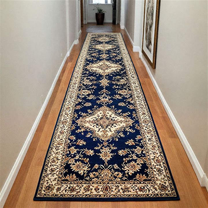 patterned runner rug for office entryway