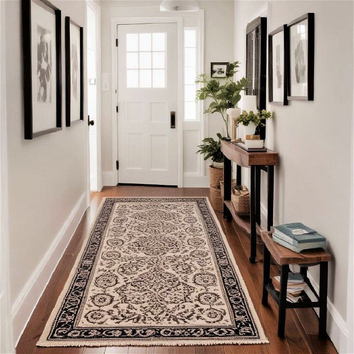 patterned runners for entryway