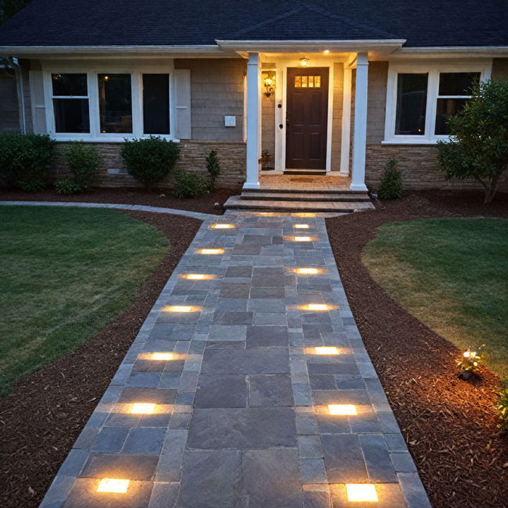 paver light walkway