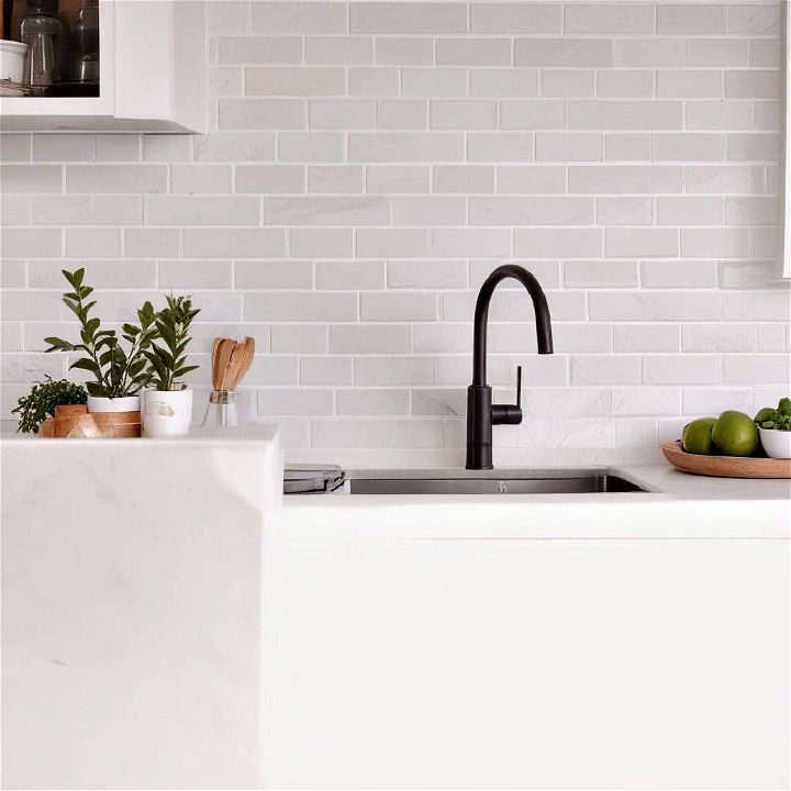 peel and stick tiles white kitchen backsplash