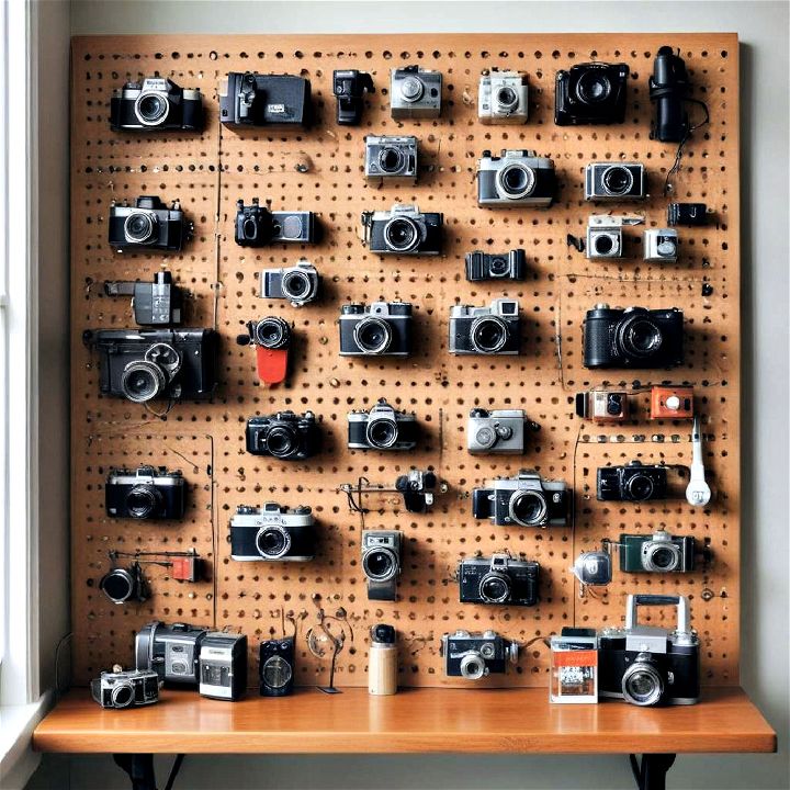 pegboard into a display collections