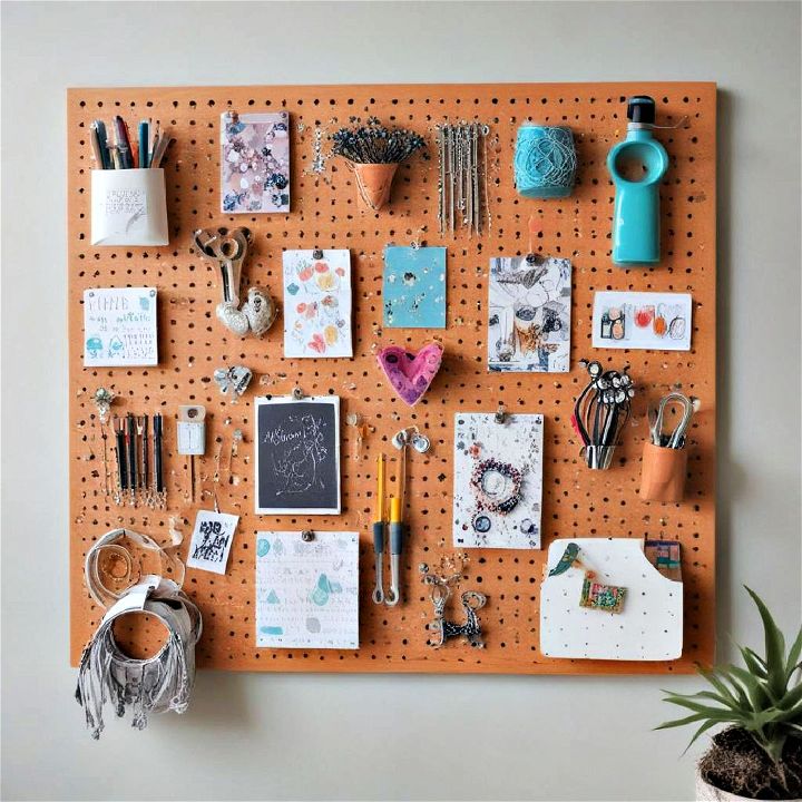 pegboards for small items